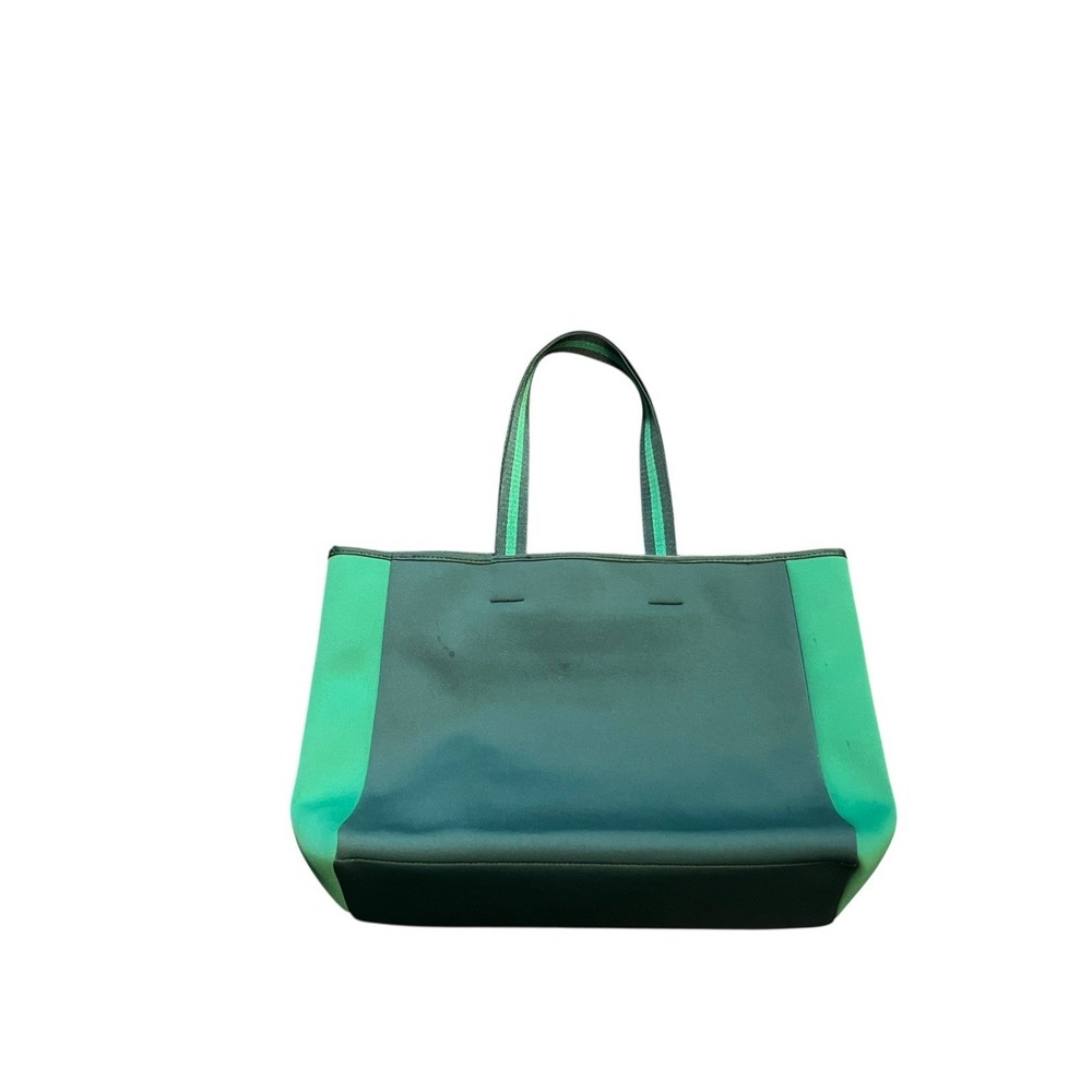 Summersalt Beach Tote Green Neoprene Colorblock Shoulder Bag